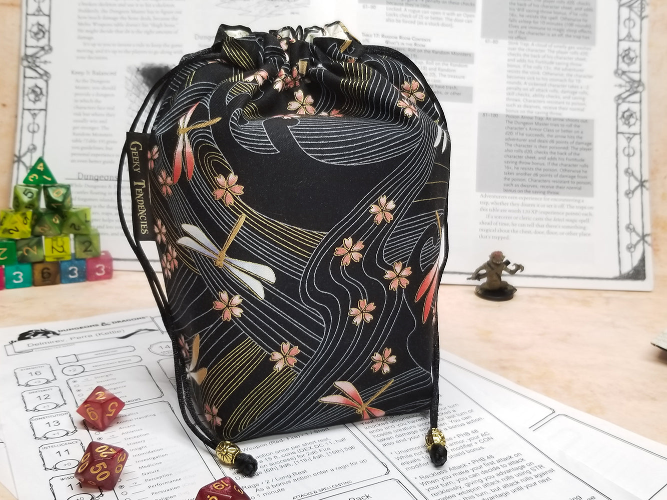 Niwa Dragonflies Dice Bag with Pocket System