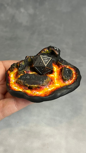 Volcano Island - Dice Display (Medium Size)